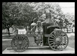 Restored 1890 fire engine