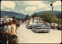 City of Vernon float with Queen Silverstar and princess in Falkland Stampede parade