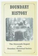 Boundary History : Sixteenth report of the Boundary Historical Society