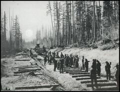 C.P.R train track construction