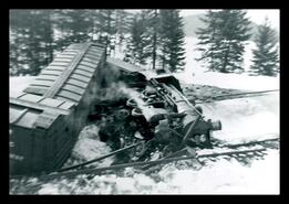 Derailment of engine #901, Fossett-Okanagan Subdivision