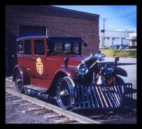 C.P.R. railway automobile #820 at Vernon Station