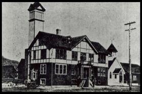 Merritt City Hall and Methodist Church