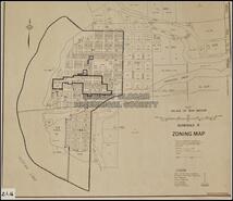 Plan of the Village of New Denver, Schedule "A" Zoning map