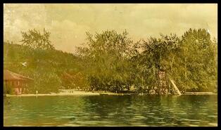 Postcard of Kingsley Beach, Christina Lake, B.C.
