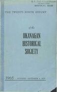 The twenty-ninth report of the Okanagan Historical Society 1965