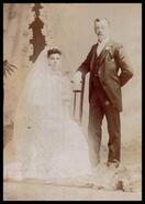 Thomas A. Needham and Mary-Ellen (Nellie) Clarey wedding portrait
