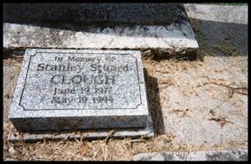 Stan Clough headstone in Slocan Cemetery