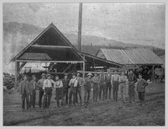 Crew at Smith's Otter Lake sawmill