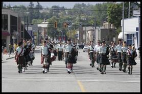 Camp Vernon cadets march to the Vernon City Hall from Polson Park during Freedom of the City parade