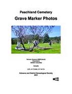Peachland Cemetery grave marker photos