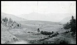 View of the Hopper ranch on Ingram Mountain