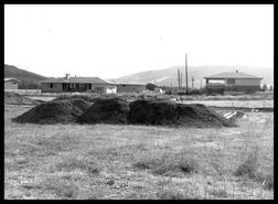 Construction site of R.C.M.P. building, Grand Forks, B.C.