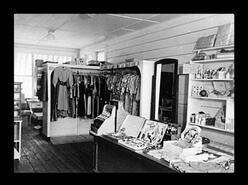 Interior of clothing and beauty store