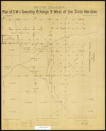Plan of SW 1/4 Township 18 Range 9 West of the Sixth Meridian 