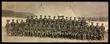 21 Company of Canadian Army Service Corps at Camp Vernon