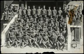 Group photograph of No. 2 Platoon, Forestry draft, Kamloops