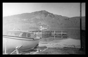Tug and barge on Okanagan Lake