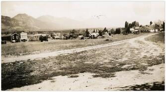Townsite of Invermere as seen from the Athalmer home