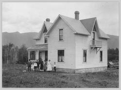 Watson family In front of their home