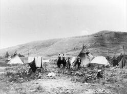 Indigenous encampment near Vernon