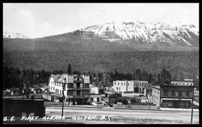 View of First Avenue, Golden, B.C.