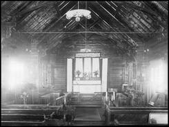 Interior of Enderby's St. George's Anglican Church
