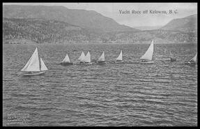Yacht race on Okanagan Lake, Kelowna