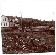 Ironsides Hotel and First Street hill, Old Ironsides Mine, Phoenix, B.C.