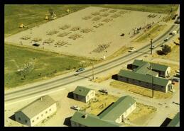 Aerial view of Dieppe Square, Vernon Army Camp