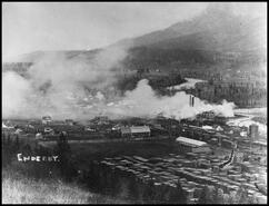 View of Enderby and the sawmill