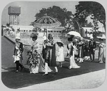 Their majesties proceeding from the Station at Delhi