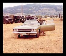 1970 Plymouth and 3/4 ton trucks used in driver comm course, Vernon Army Cadet Camp