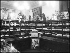 Interior of a local liquor store