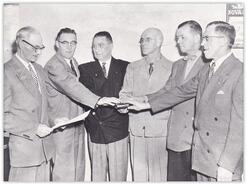 Group photograph of first Lumby council