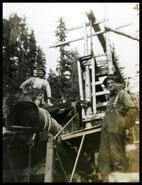 Miners at French Creek operation