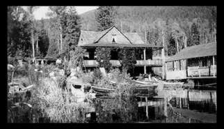 Fraser Lodge and boathouse at Sugar Lake
