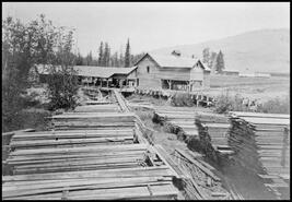 Lumber yard and sawmill at the Coldstream Ranch