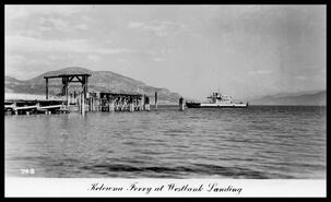 Kelowna ferry at Westbank landing