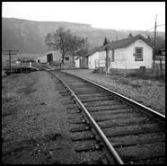 CPR bunk house and shed looking west in Oyama