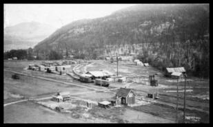Lumber yard at Boundary Sawmills, ca. 1930