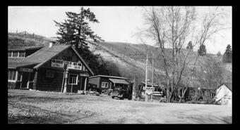 Kalamalka Store and Auto Park gas station at Kalamalka Lake
