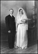Wedding portrait of Mr. and Mrs. C.J. Penny