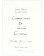 Southern Okanagan Secondary School commencement and awards ceremony program