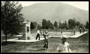 Drinking fountain and wading pool at Queen Elizabeth Park, Revelstoke