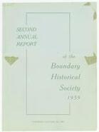 Second annual report of the Boundary Historical Society