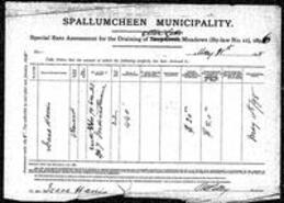 Spallumcheen Municipal Assessment Roll, Book 1, 1893