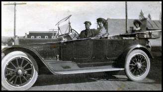 Garrison family's first automobile