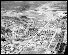 Aerial view of the town of Enderby