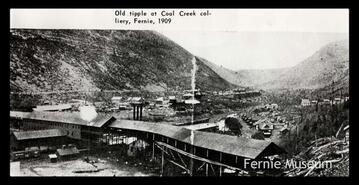 "Old tipple at Coal Creek Colliery, Fernie"